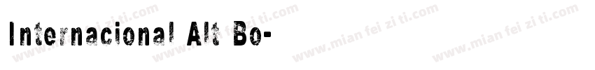 Internacional Alt Bo字体转换